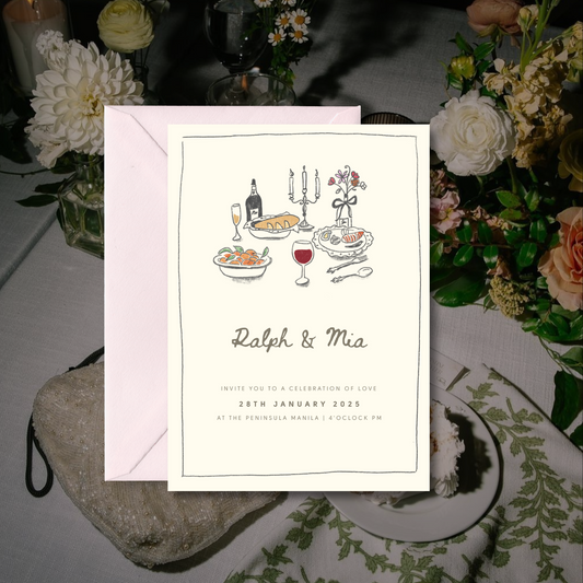 City Chic Hand Drawn Wedding Suite