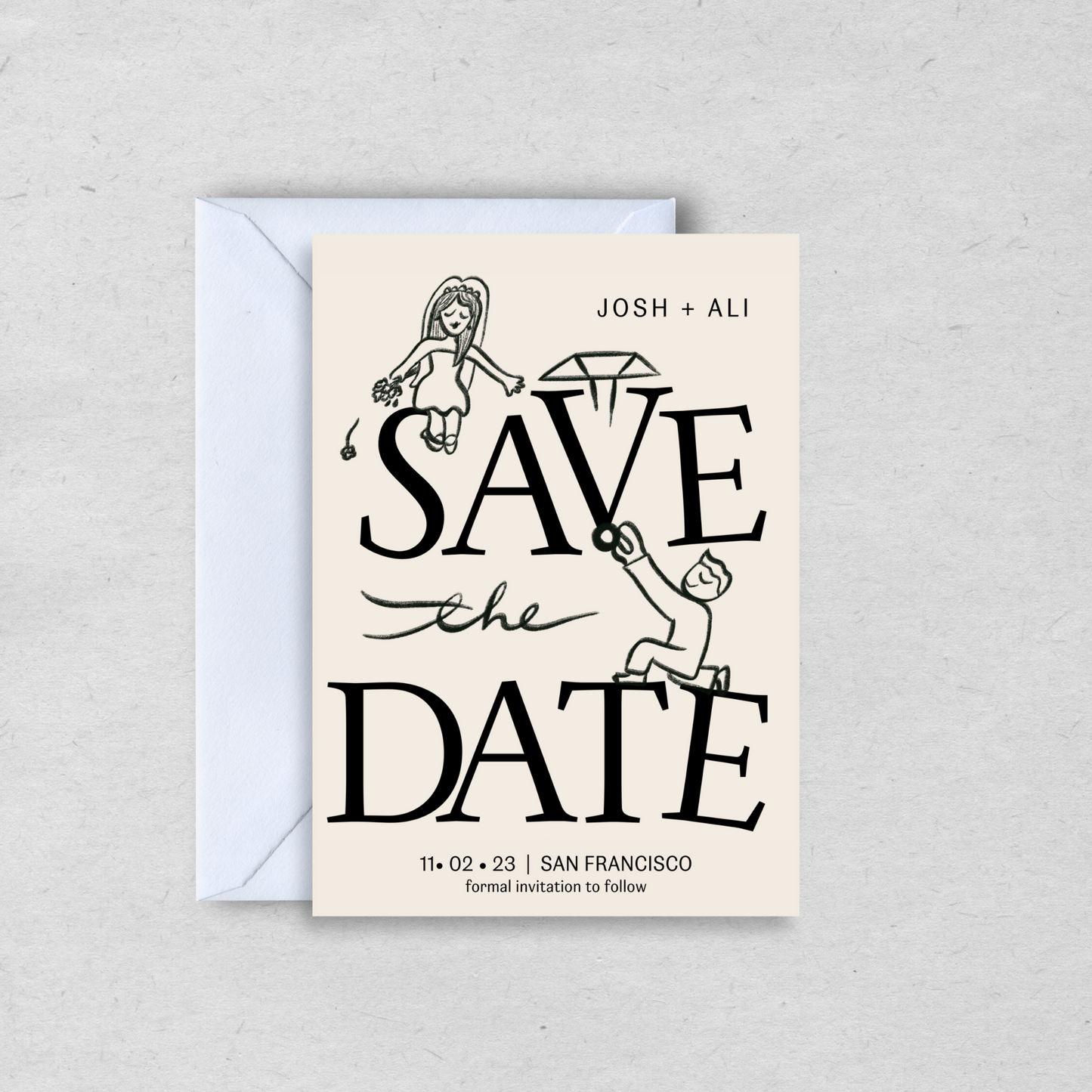 Whimsical Proposal Save the Date