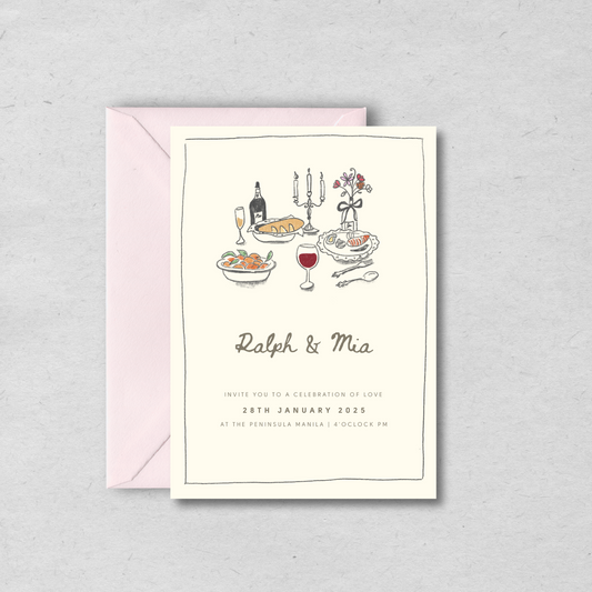 City Chic Hand Drawn Wedding Suite
