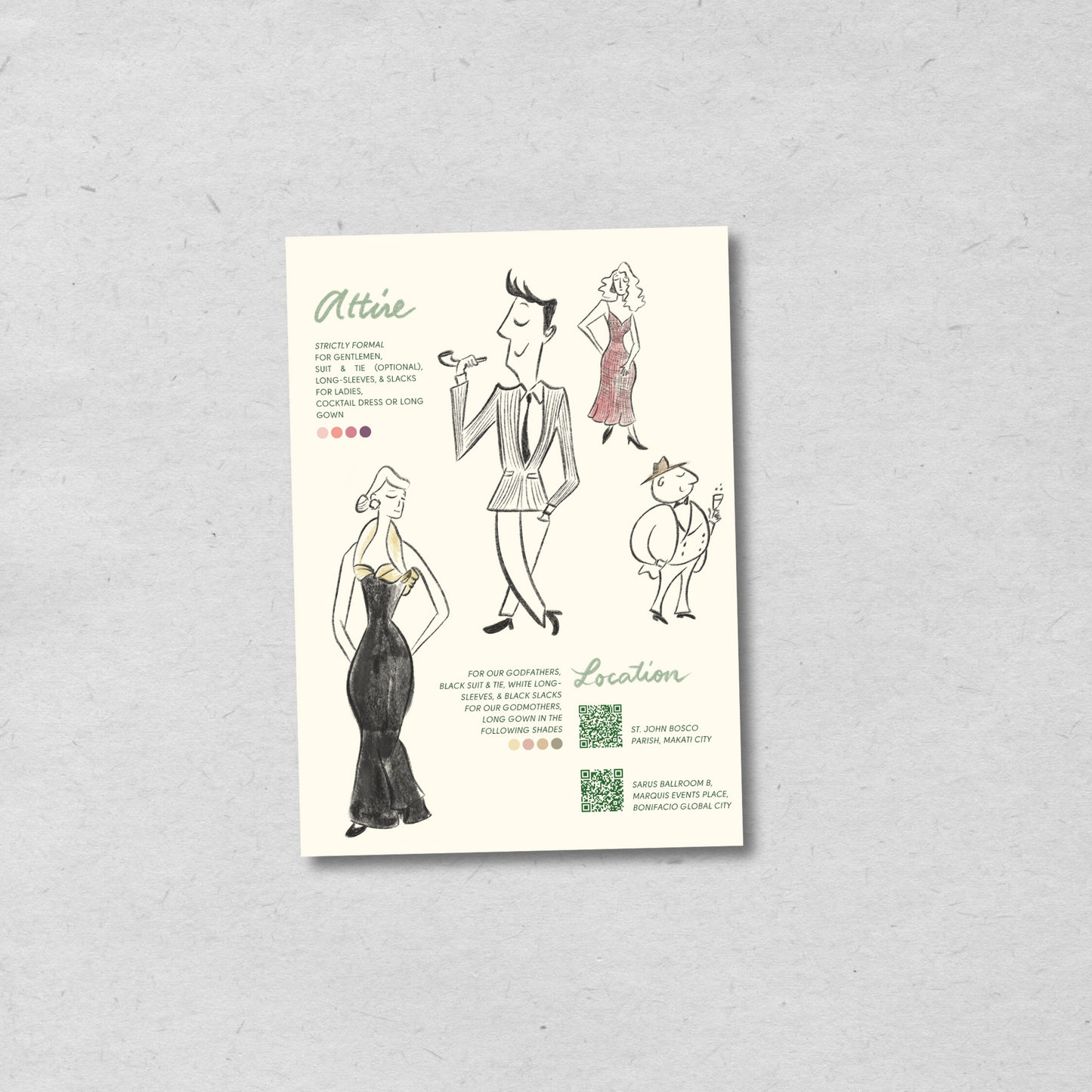 City Chic Hand Drawn Wedding Suite